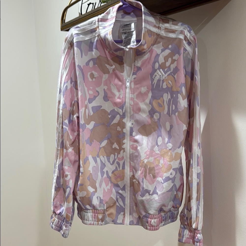 Girls M 10/12 Adidas Multicolor Track Jacket